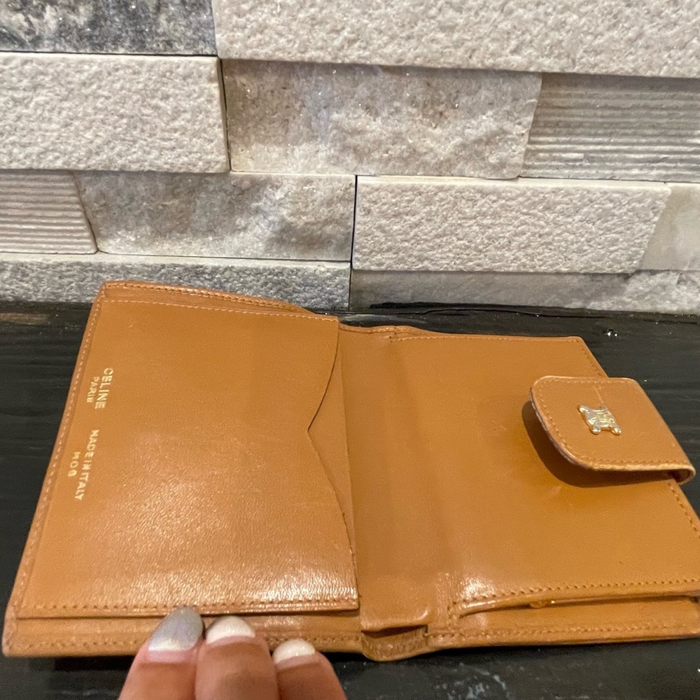 Authentic Celine Macadam Brown & Tan Leather Vintage Wallet - Picture 7 of 7